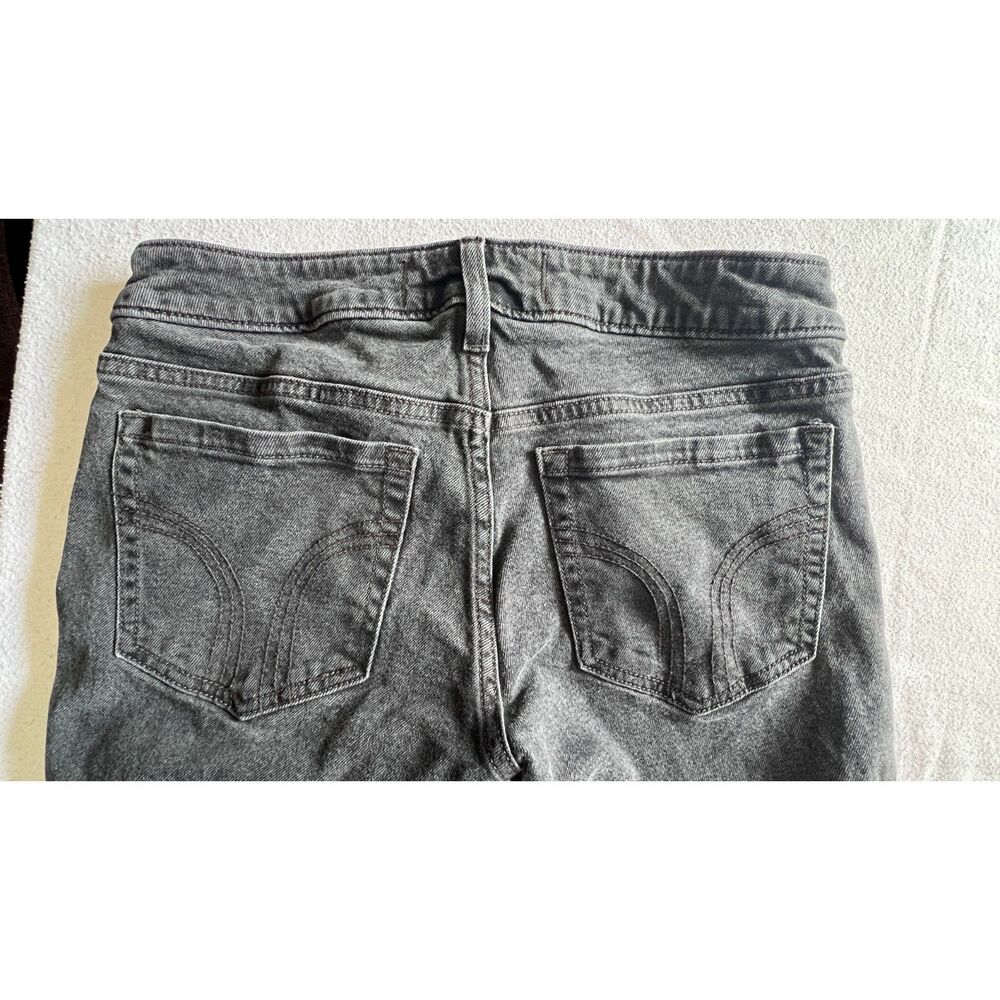 Hollister Black Low Rise Bootcut Denim Jeans Size 28 - Picture 2 of 6